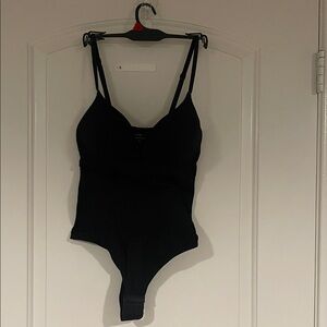 Black Bodysuit with Adjustable Straps